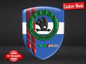 Skoda Autocollants Logo Imprimés Édition Premium Perso